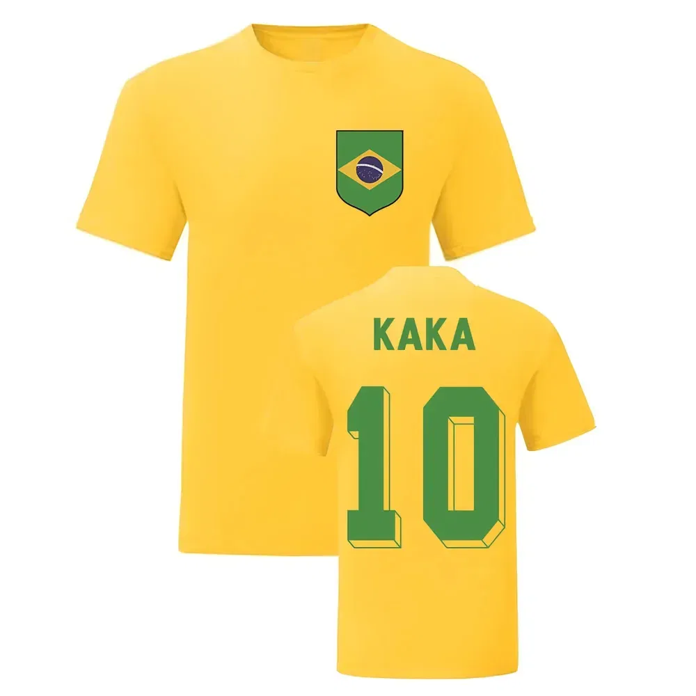 Футбольная футболка Kaka National Hero Brazil, желтый