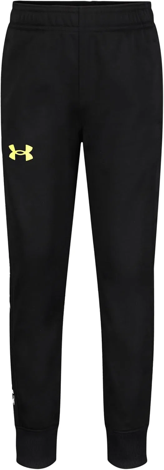 Детские спортивные штаны Under Armour Brawler Warm-up, быстросохнущие и влагоотводящие, свободного кроя, Black Brawler