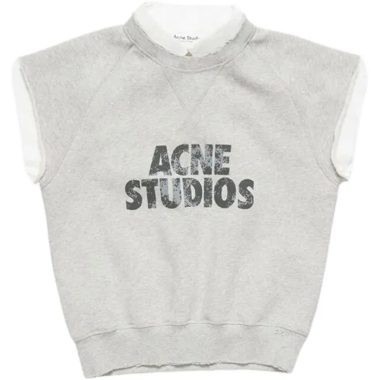 Топ без рукавов Acne Studios Light Gray