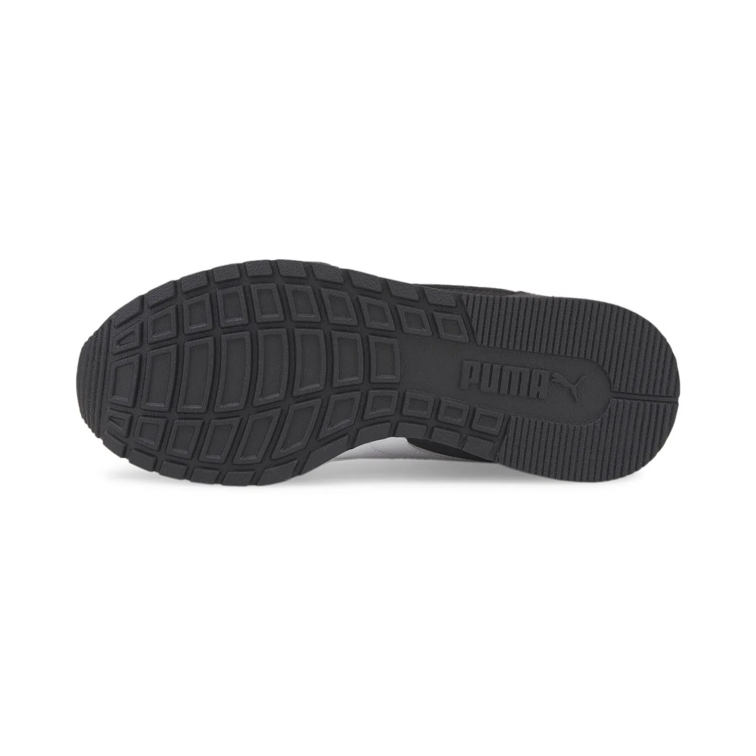 Детские кроссовки с сетчатым верхом ST Runner v3 Mesh V Puma, Schwarz Weiss — фото 4