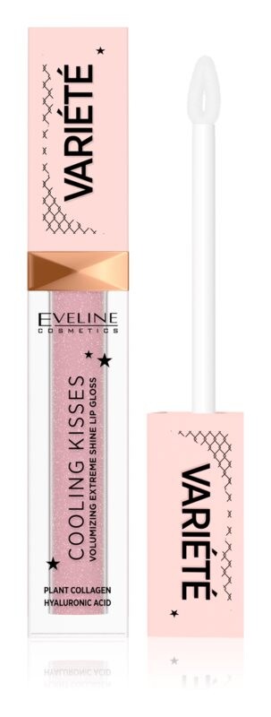 

Увлажняющий блеск для губ с охлаждающим эффектом Eveline Cosmetics Variété Cooling Kisses, оттенок 02 Sugar Nude 6,8 мл