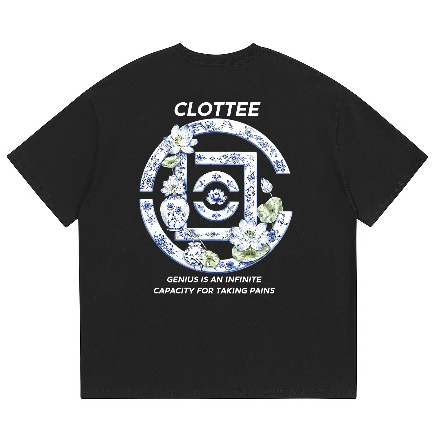 Детская футболка с круглым вырезом, умеренный прямой крой, CLOT, Black