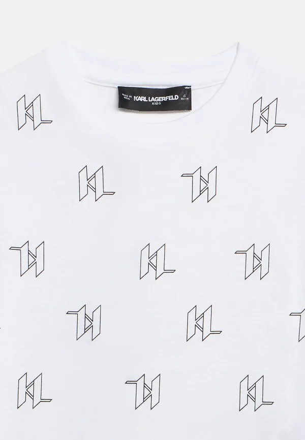 Футболка унисекс с принтом Karl Lagerfeld Kids, White — фото 4