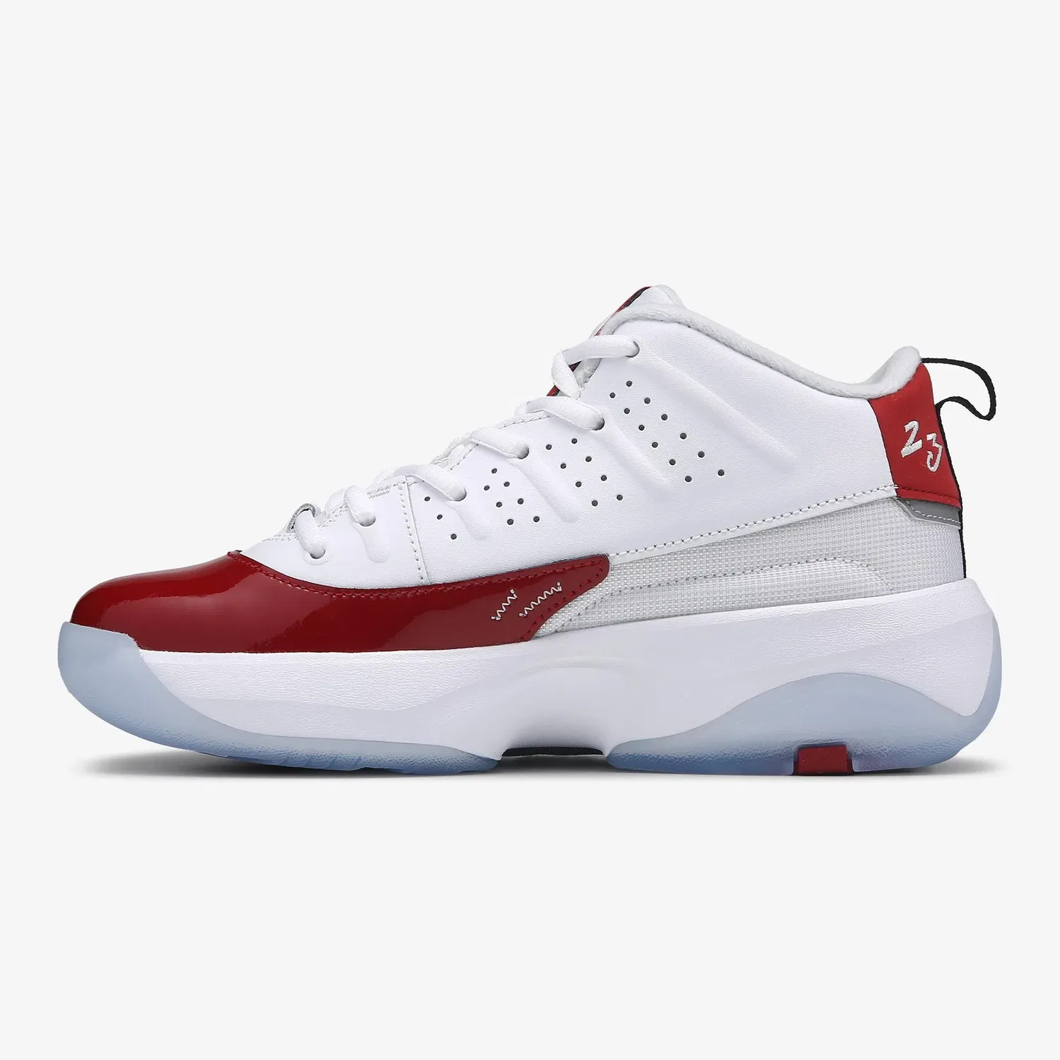 Детские кроссовки Max Aura 7 Mid Jordan, White/Red — фото 2