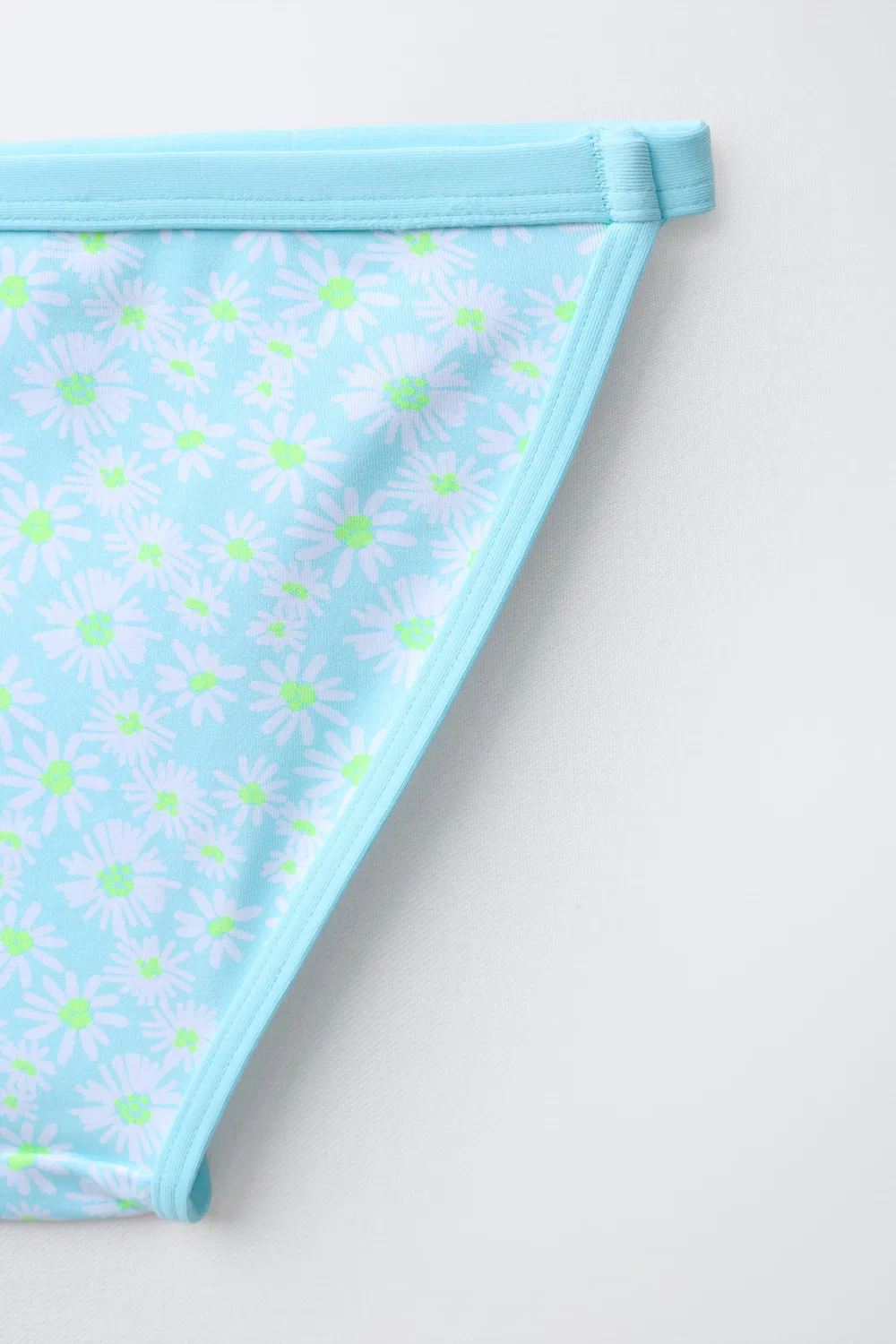 6-14 лет / Бикини с принтом ромашек ZARA, Light Turquoise — фото 4
