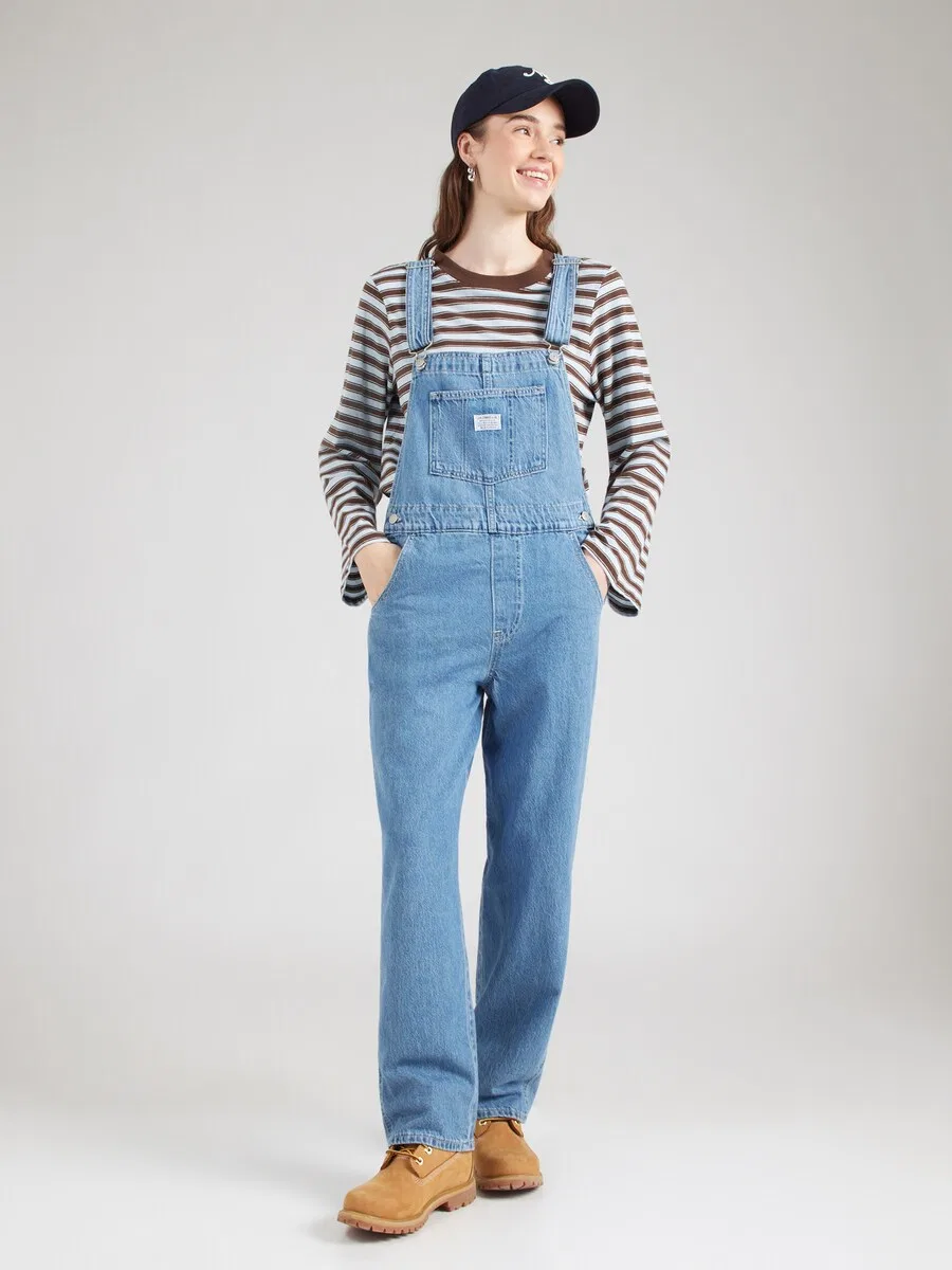 Джинсовый комбинезон LEVI'S Regular, синий деним — фото 2