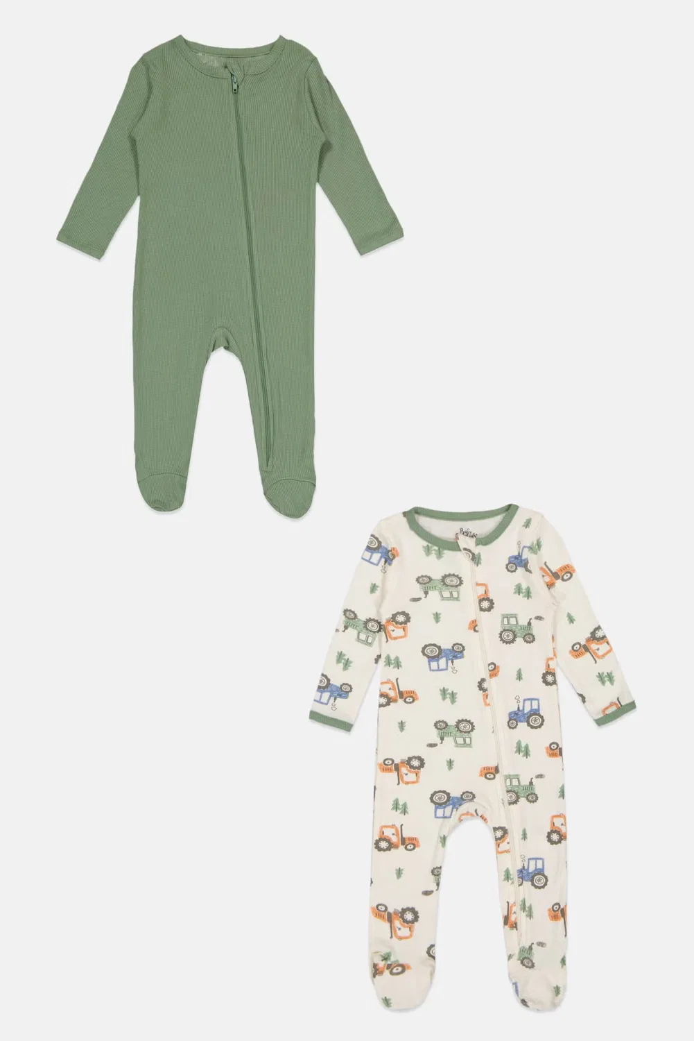 Боди-комбинезон детский с принтом 2 шт Baby Essentials, разноцветный — фото 3