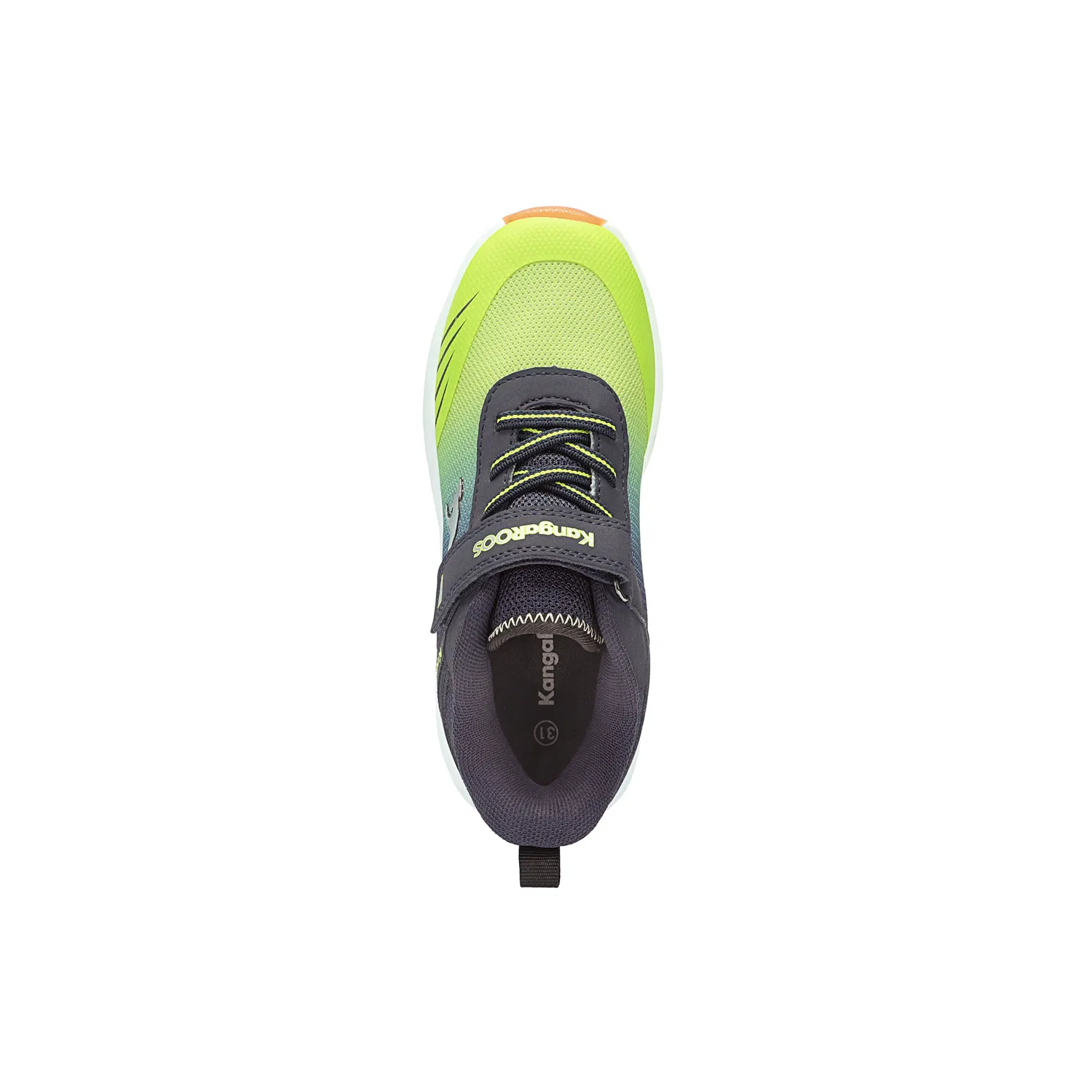 Детские кроссовки спортивные с технологией KANGACUSH KangaROOS, Dark Navy/Lime — фото 4