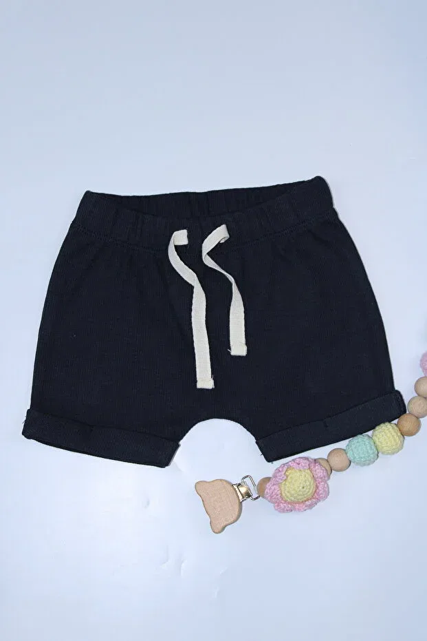 Детские шорты для мальчиков органические Milk & Muffin, Navy Blue