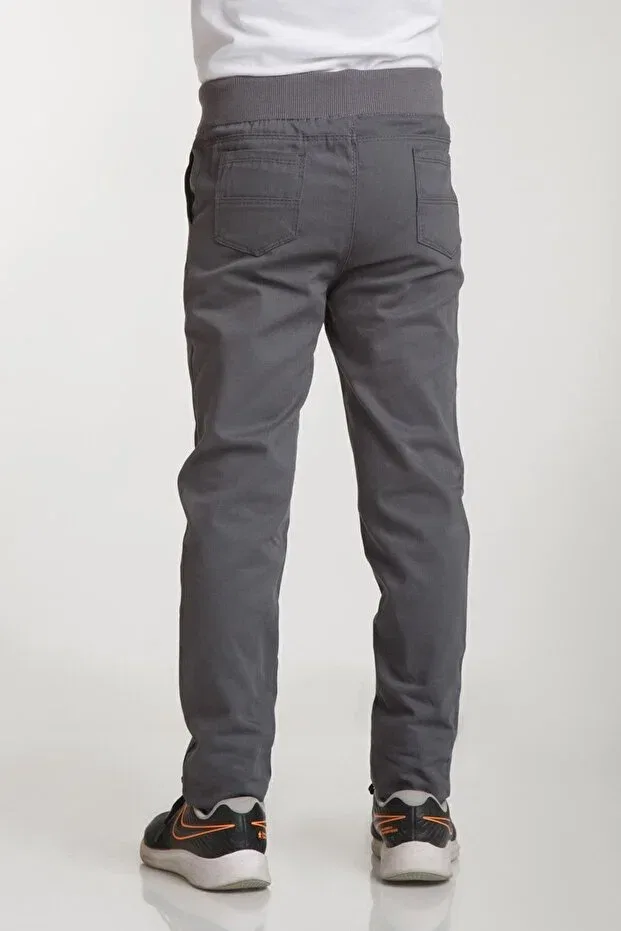 Детские брюки для девочек хлопковые Generic Brands, Gray — фото 4