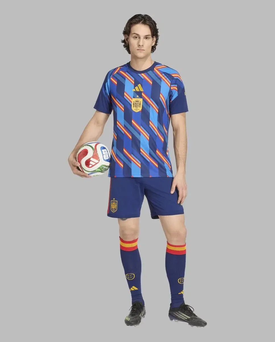 Мужская футболка с принтом España Mundial 2026 Pre Match adidas, Azul — фото 4