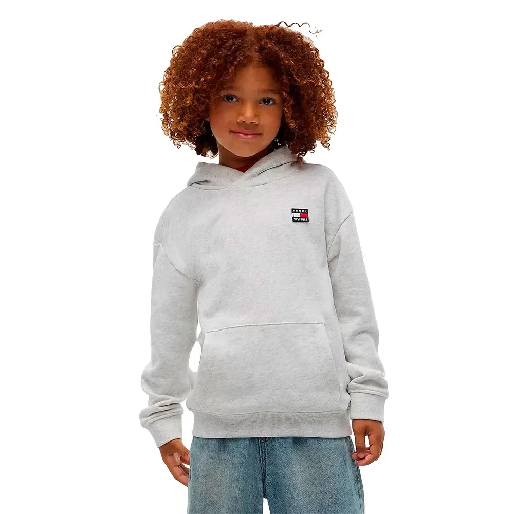 Детское худи с капюшоном для девочек Tommy hilfiger, Grey
