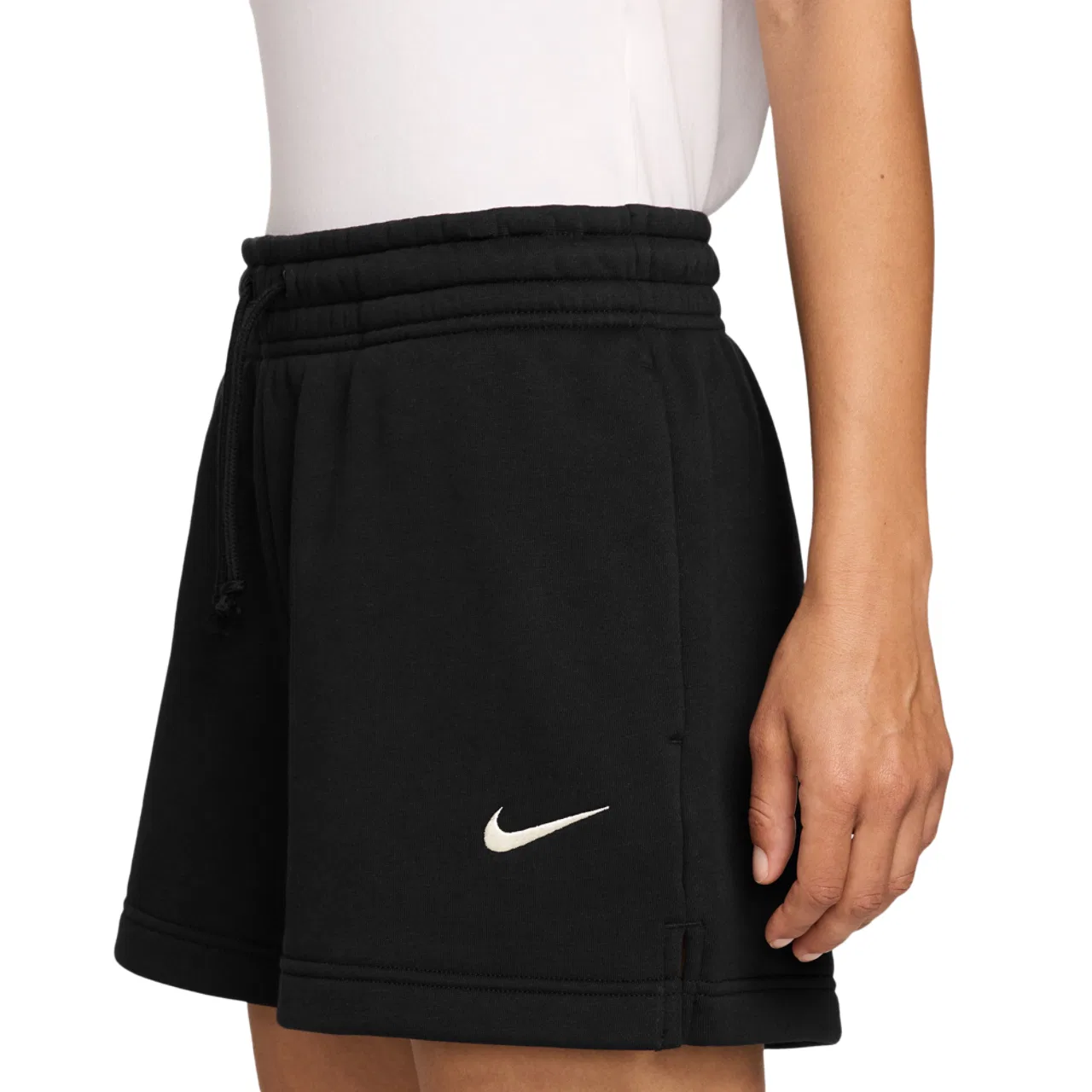 Женские шорты Phoenix Fleece MR Nike, цвет Sail/Black — фото 3