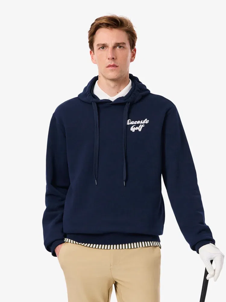 Свитшот с капюшоном графический мужской LACOSTE, Navy