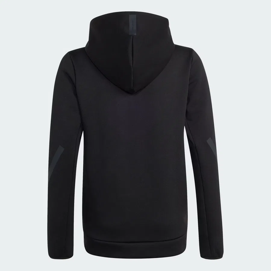 Свитшот с капюшоном и молнией Z.N.E. adidas, Черный — фото 3