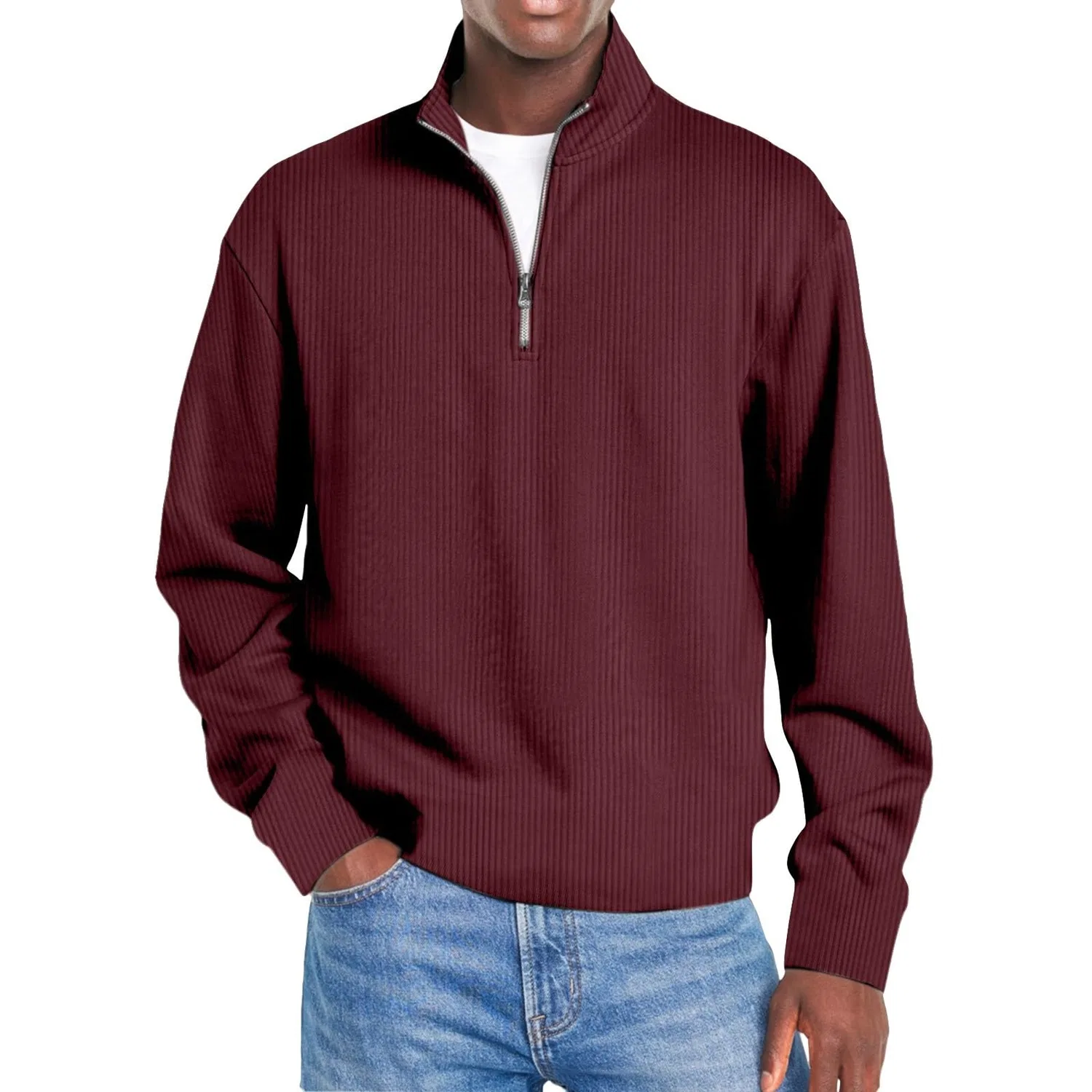 Мужской свитшот хлопковый Casual Sweatshirts, Red