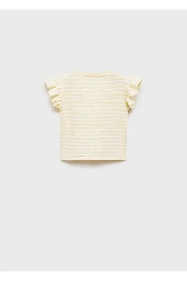 Детская футболка с принтом Mango Baby, Yellow — фото 2