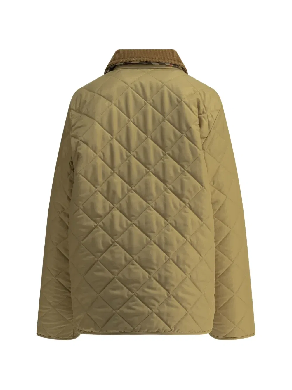 Стеганая куртка-баранья шкура Burberry Kids, бежевый — фото 2