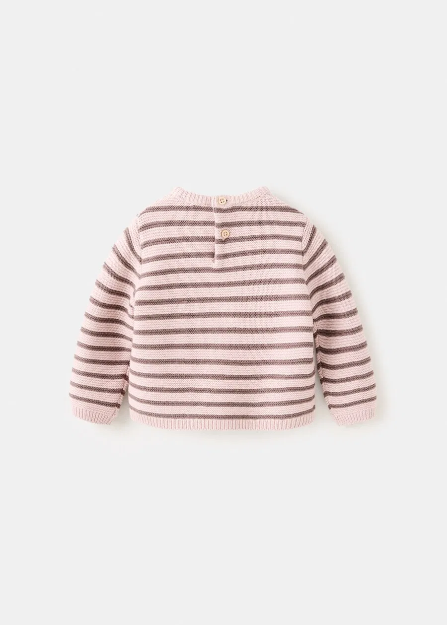 Детский свитер MANGO KIDS 'ANN' розового цвета — фото 2