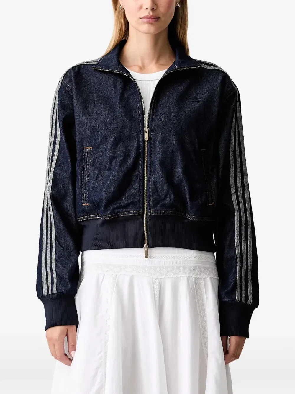 Джинсовая спортивная куртка Firebird Adidas, синий