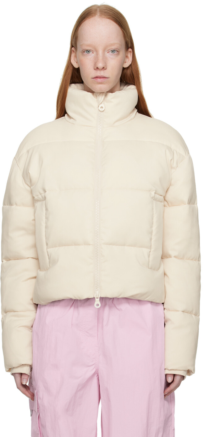 

Укороченная куртка-пуховик Off-White Girlfriend Collective, Белый, Укороченная куртка-пуховик Off-White Girlfriend Collective