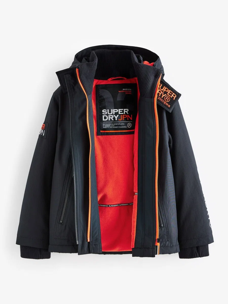 Куртка Superdry & Co межсезонья, черная — фото 3