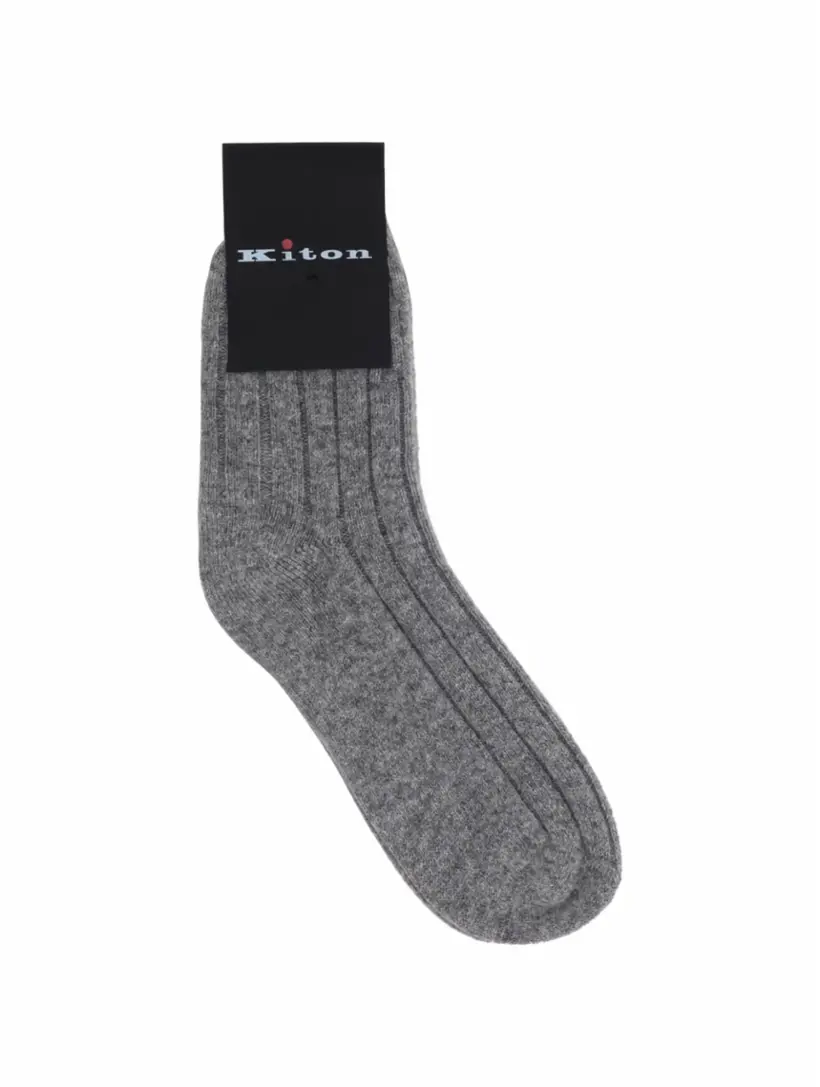 

Кашемировые носки Kiton, серый