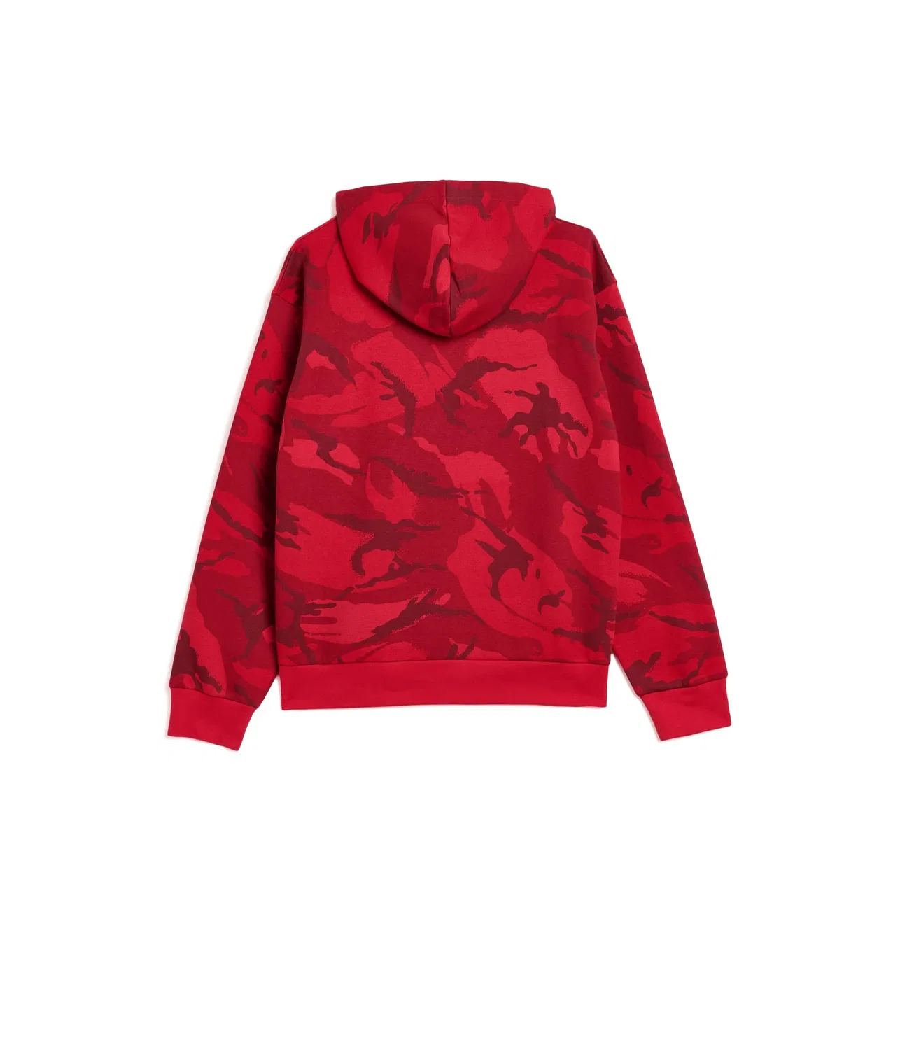 Толстовка с капюшоном AOP Color-Block Halftone Camo (для детей постарше) Adidas Kids, Pure Ruby — фото 2