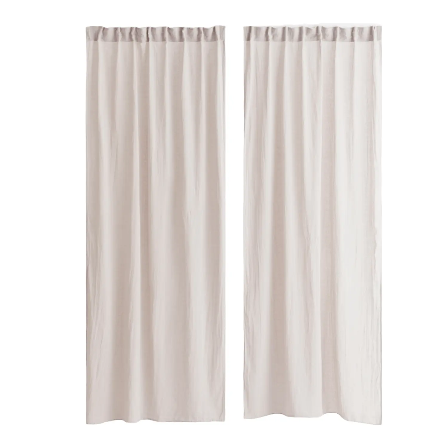 

Шторы H&M Home 2-pack Multiway Linen-blend, 2 предмета, светло-серый