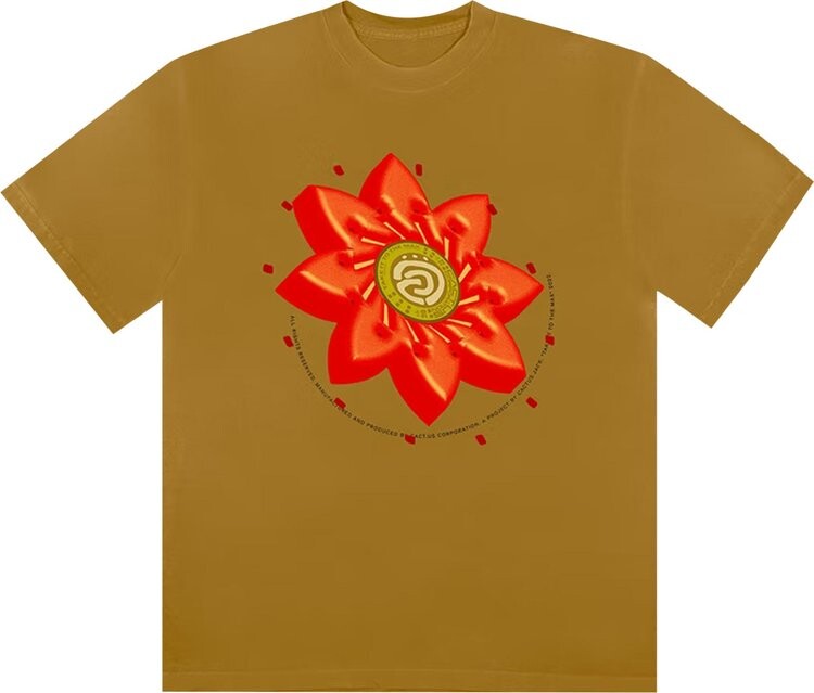 

Футболка Cactus Jack by Travis Scott Flower T-Shirt 'Tan', загар, Коричневый, Футболка Cactus Jack by Travis Scott Flower T-Shirt 'Tan', загар