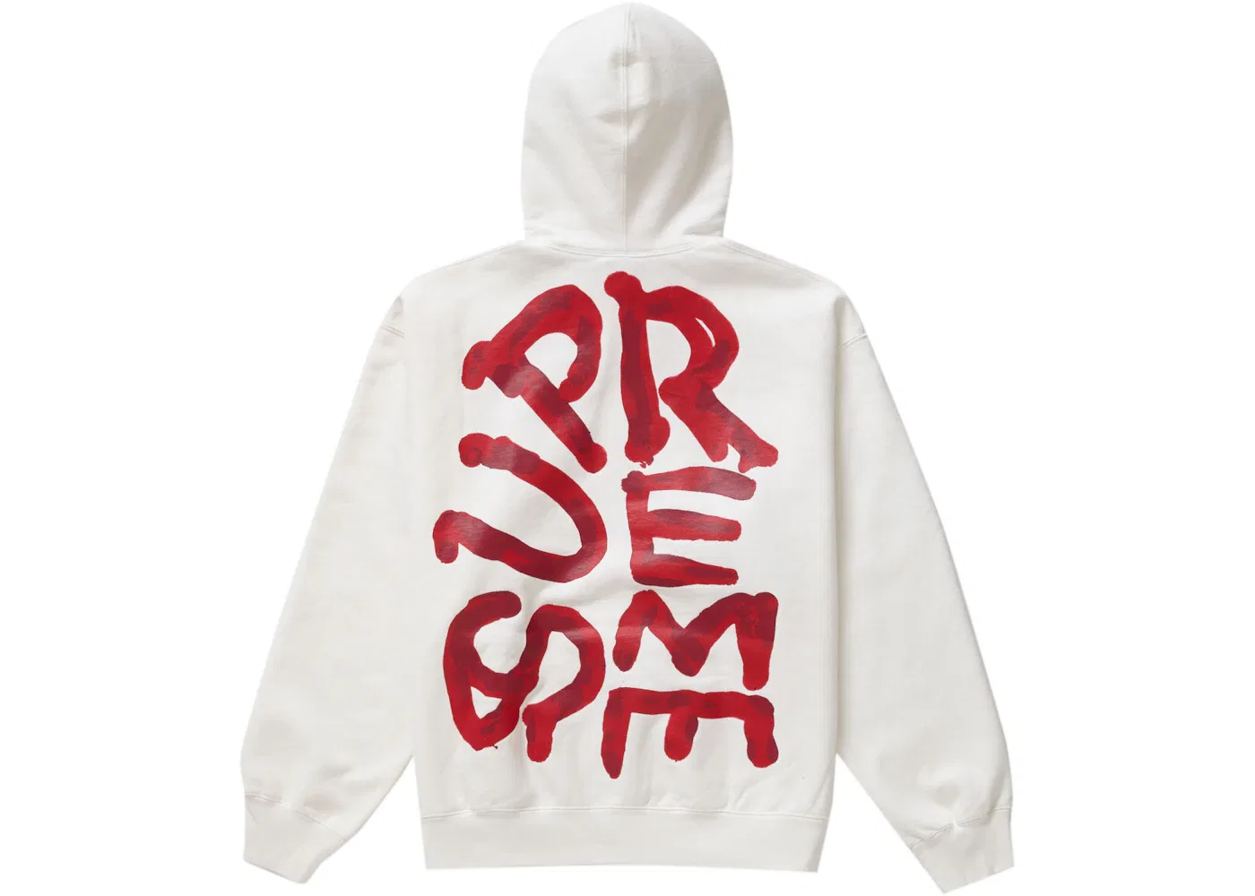 Мужской худи с принтом Paint Supreme, White