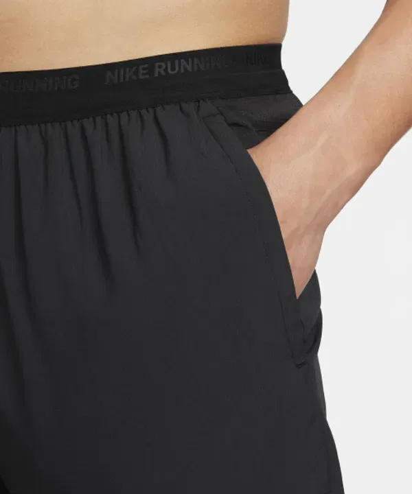 Шорты для бега с подкладкой, Dri-FIT Stride 7", Nike, черный — фото 4