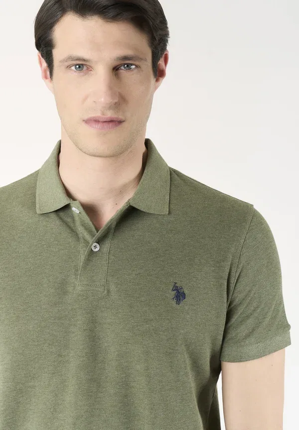 Футболка поло хлопковая U.S. Polo Assn., verde, зеленый — фото 4