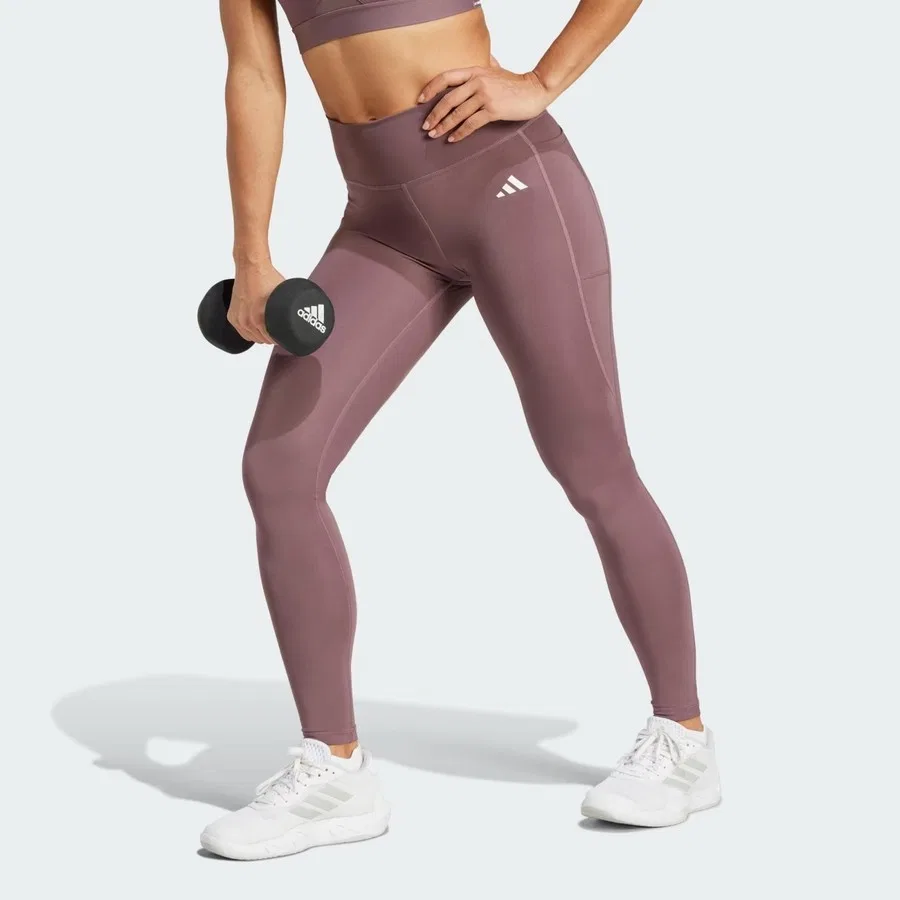 Женские спортивные леггинсы с принтом adidas OPT ESS ST 1/1, Фиолетовый