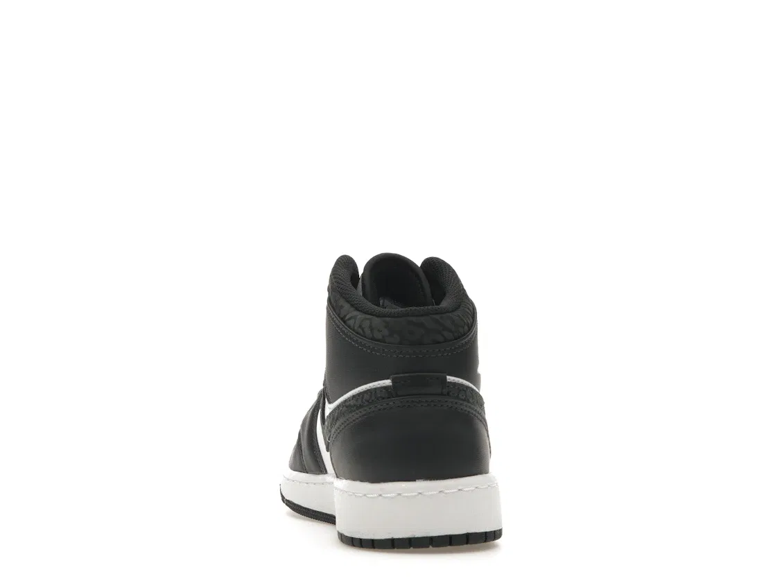 Детские кроссовки Lifestyle с принтом Jordan 1 Mid SE Jordan, Off-Noir/White/Black/Black — фото 4