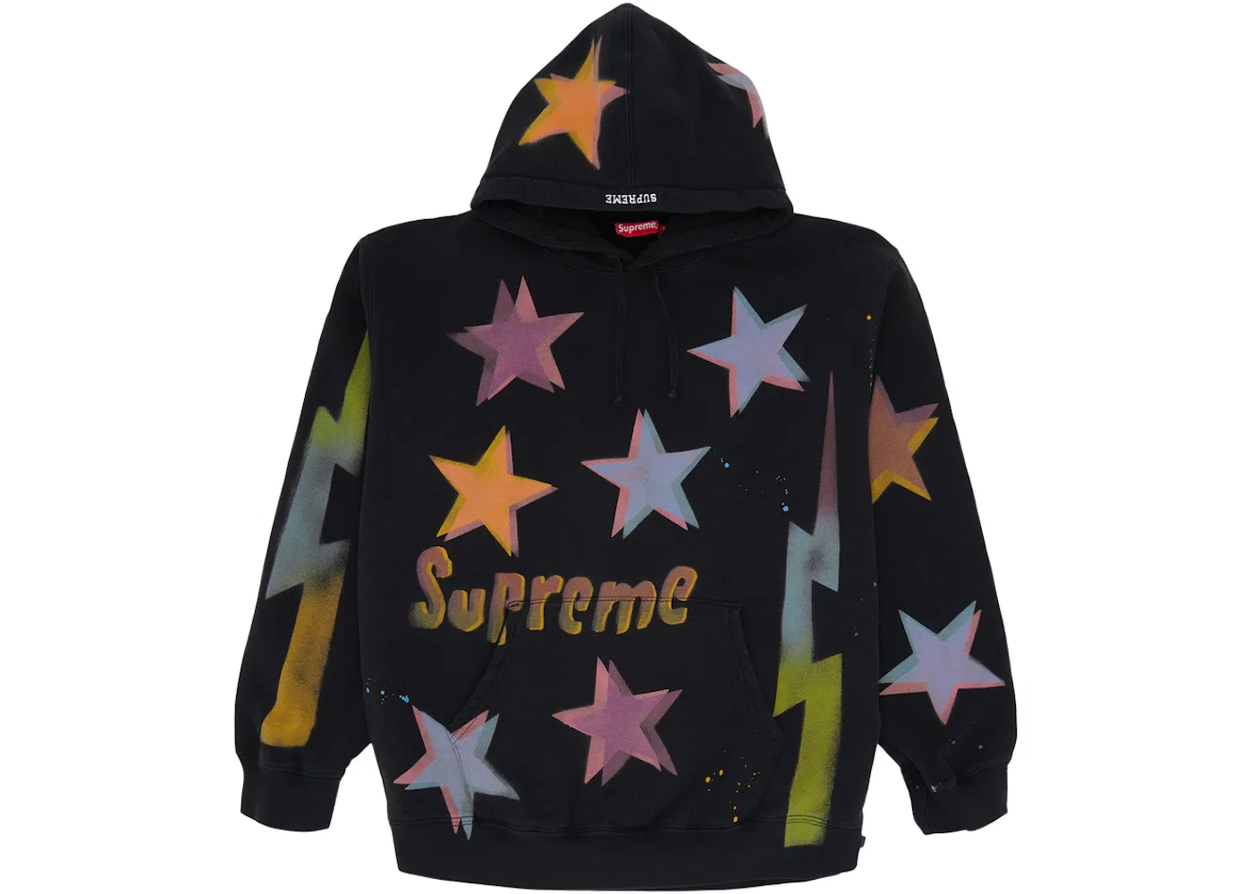 Мужская худи с принтом Gonz Stars Supreme, Black