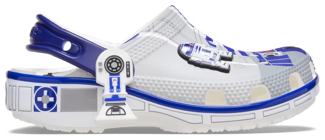 Сабо для мальчиков Star Wars R2D2 Classic Crocs, серый/синий