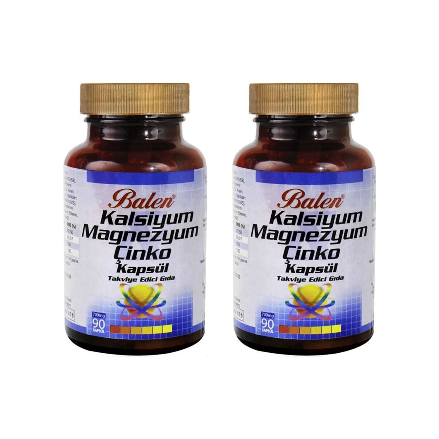 

Витаминный комплекс Balen кальций, магний, цинк, 90 капсул, 709 мг, 2 штуки