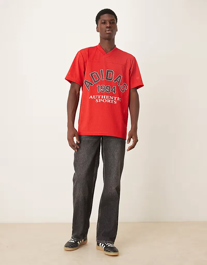 Футболка Adidas Originals красного — фото 2