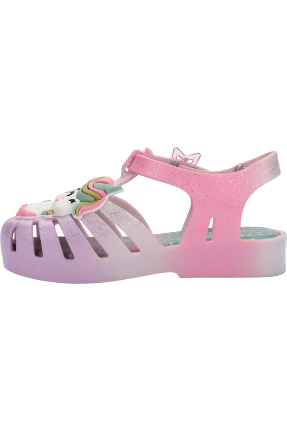 Сандалии-рыболовы детские ароматизированные Mini Possession Mini Melissa, желтый/розовый/фиолетовый/зеленый — фото 4