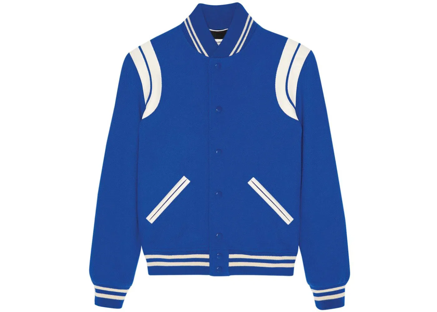 Мужская куртка Teddy с принтом Saint Laurent, Blue/White