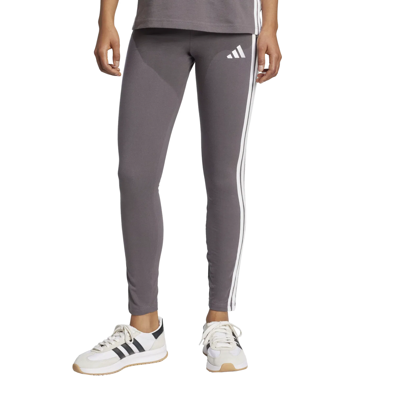 Женские леггинсы для фитнеса Adidas, Серый — фото 3