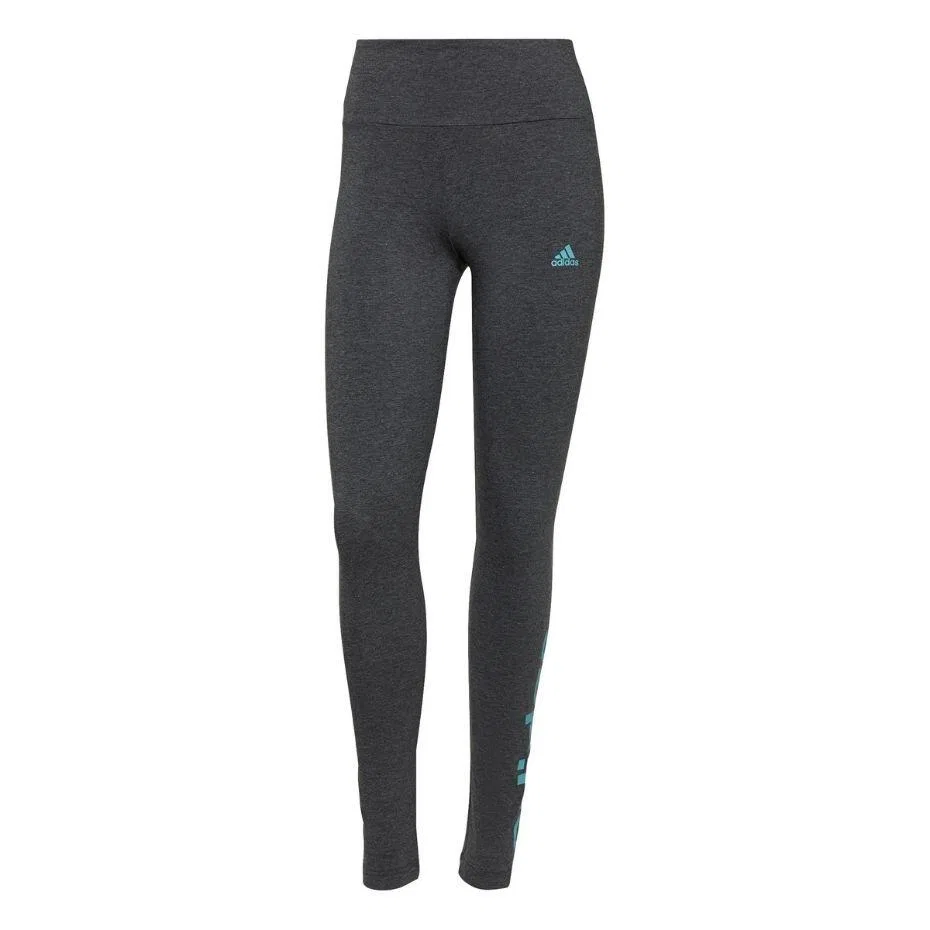 Женские леггинсы с высокой посадкой Loungwear Essentials Adidas, Grau Blau Dunkelgrau