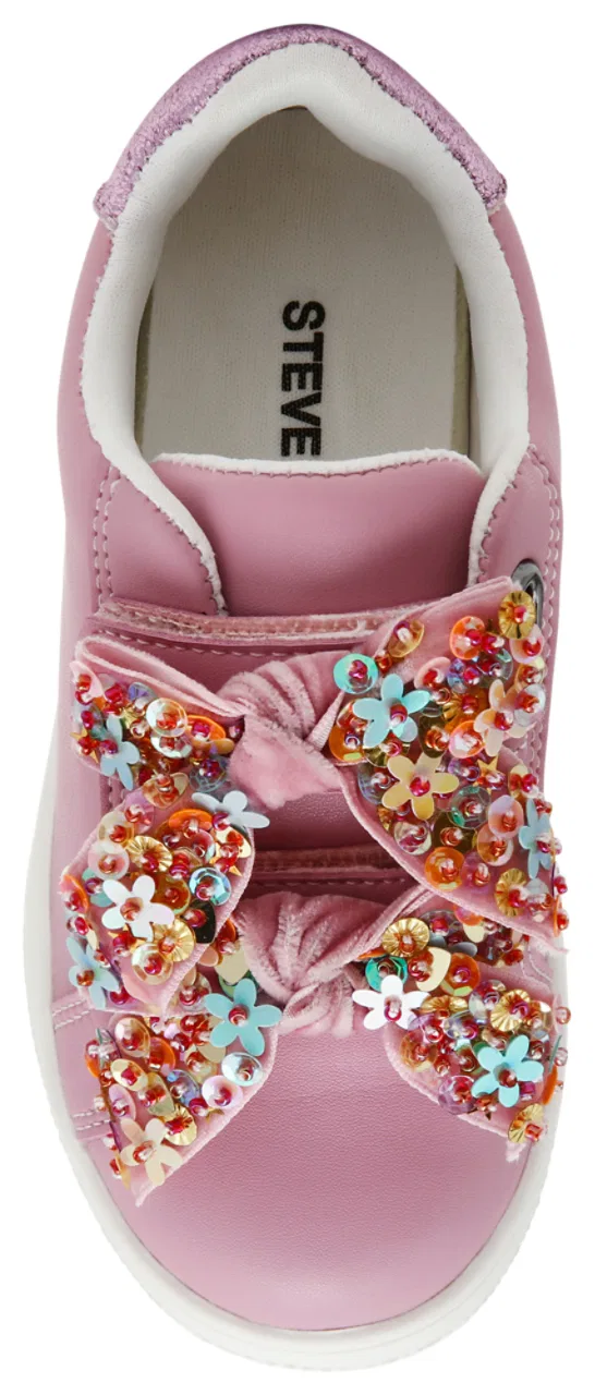 Детские кроссовки для девочек с цветочным принтом Steve Madden, Pink — фото 3
