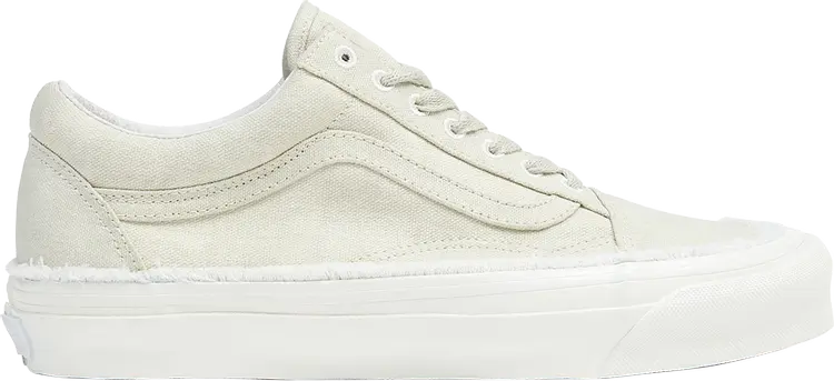 

Кеды Vans OG Old Skool LX Raw Edge - Vintage White, белый