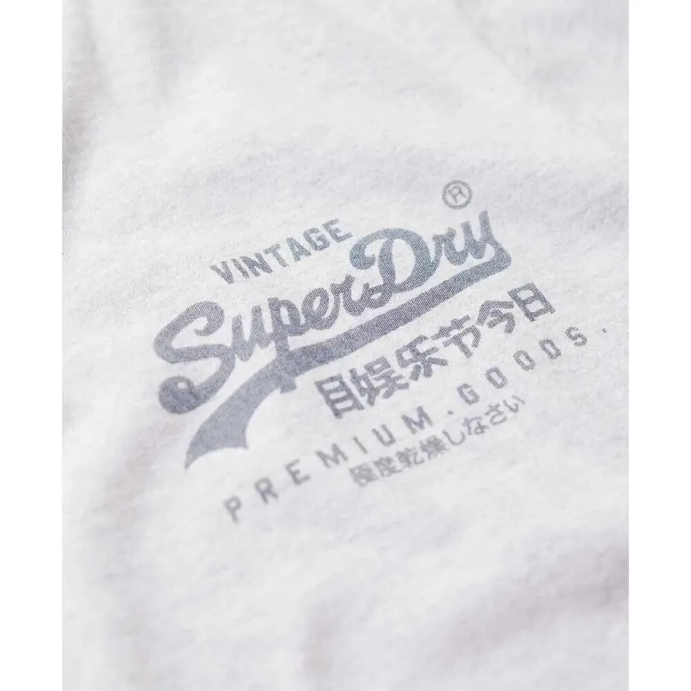Мужская хлопковая футболка Heritage Classic Vl Superdry, Grau — фото 4