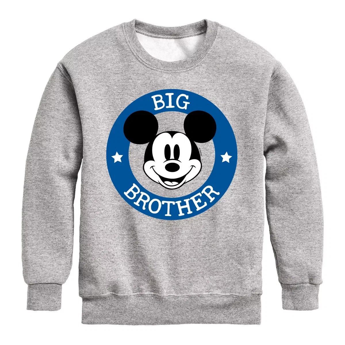 Детский свитшот для мальчиков с принтом Mickey Big Brother Disney, Athletic Heather