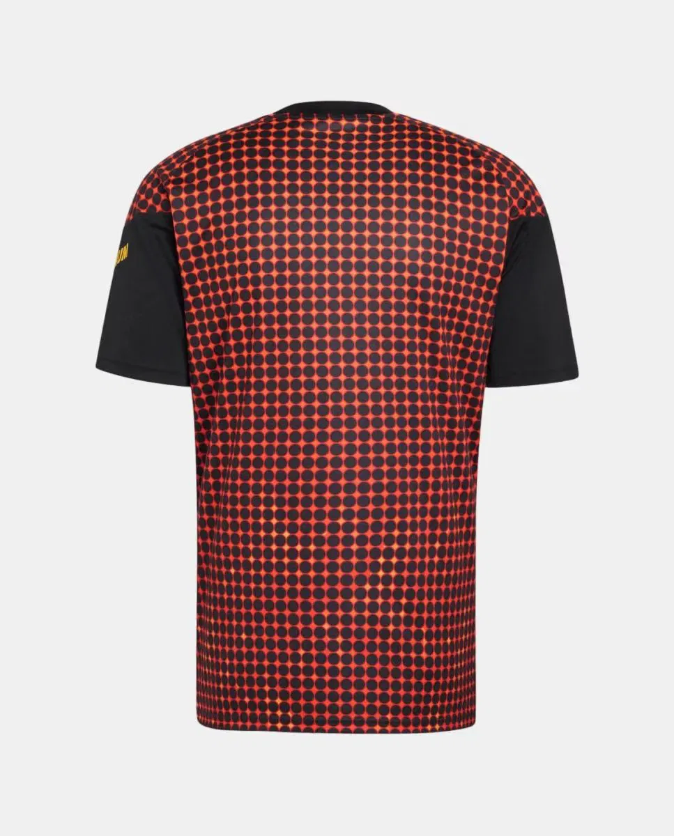 Мужская футболка с принтом Bélgica Mundial 2026 Pre Match adidas, Negro / Rojo — фото 2