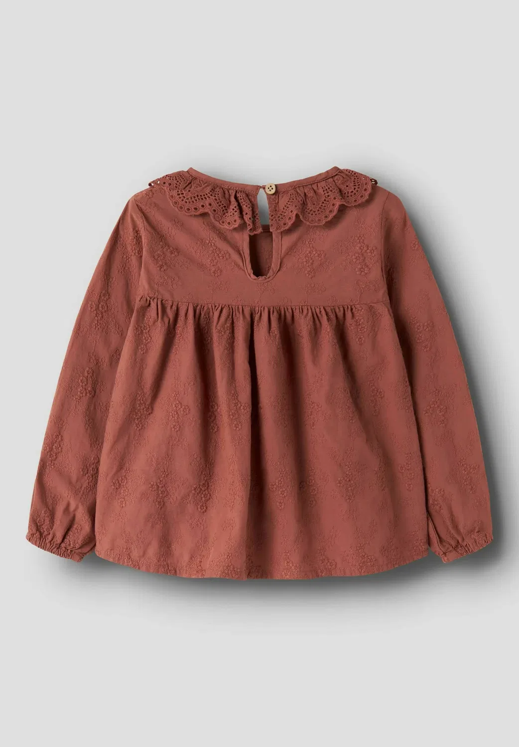 Рубашка свободного кроя - блузка Lil' Atelier, Mahogany — фото 2
