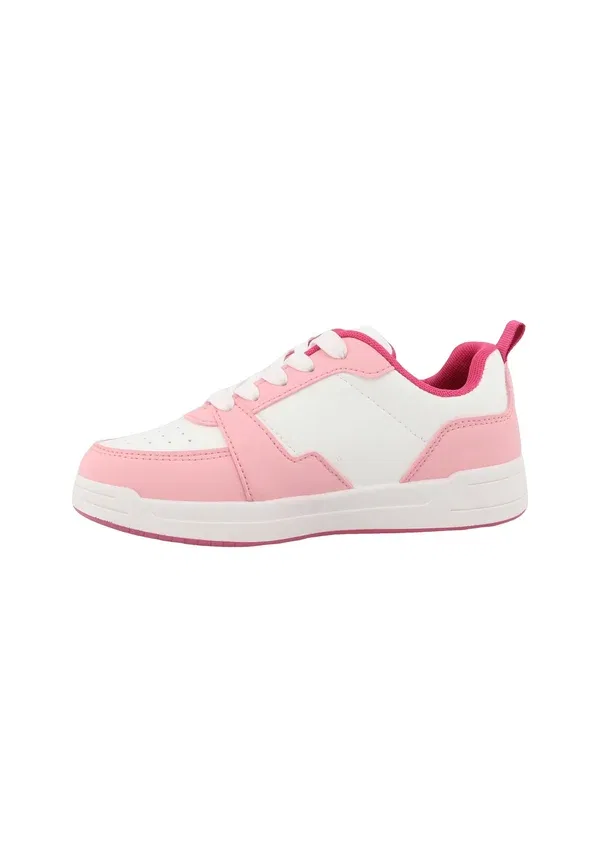 Кроссовки из кожзаменителя Kappa, Rose White Pink, белый/розовый